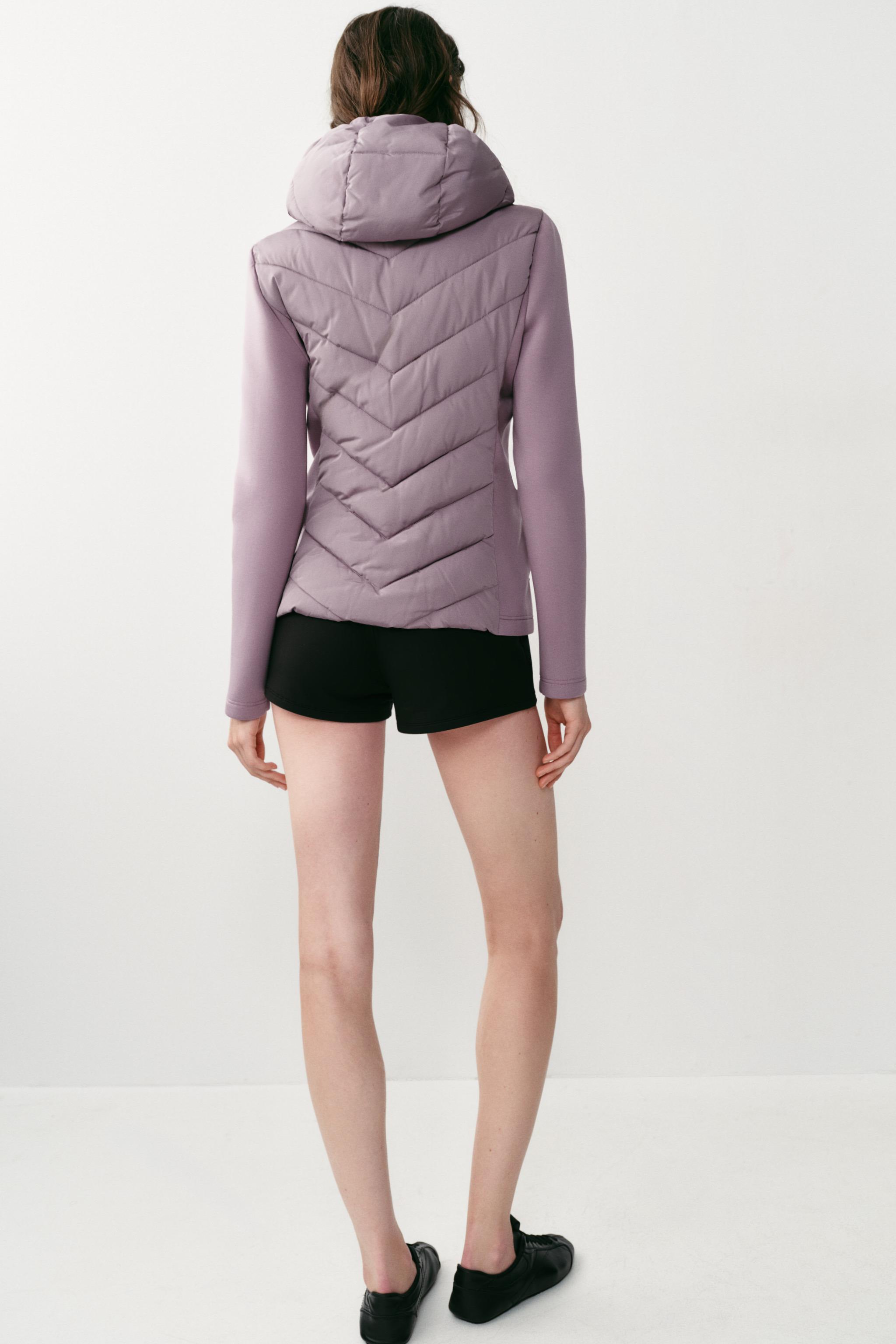 BLOUSON MATELASSÉ À CAPUCHE